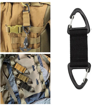 Outdoor Tools Camping Carabiner Hook Hiking Webbing Buckle Belt Clip Hanging Keychain Climbing Survival Equipment 1pcs
