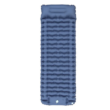 Camping Sleeping Pad, Ultralight Camping Mat with Pillow Built-in Foot Pump Inflatable Sleeping Pads Compact for Camping