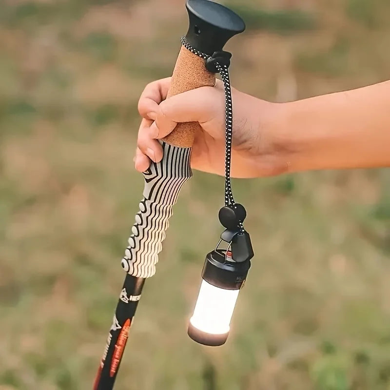 Backpack Walking Stick Holder Trekking Camping Lamp Hiking Pole Fixing Tie Cord Rope Outdoor Small Tools for Camping Mountain