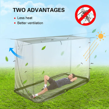 Portable Camping Tent Mosquito Net Square Shape Ultralight Summer Mesh Tent Beach Inner Mesh Tent Outdoor Camping Mesh Tent