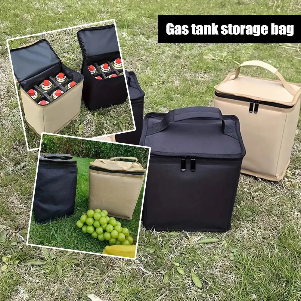 Camping Gas Tanks Storage Bag, Portable Fuel Cylinder Protective Case ,Camp Light Carrying Bag, Anti-Collision For Outdoor