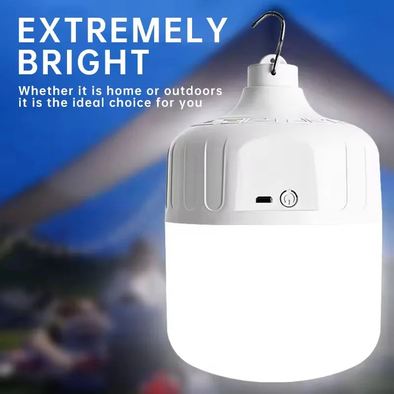 Camping Light  Led Bulb USB Rechargeable Emergency Lighting Flashlight Lights Outdoor Picnics Hanging Tent Light