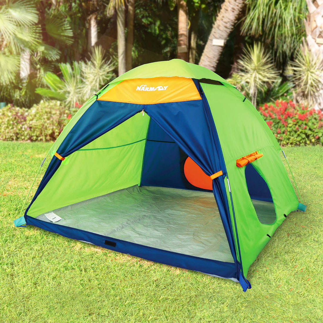 Kids Camping Play Tent for Kids Indoor & Outdoor Pretend Play, Large Playhouse Easy Assembly Unisex Gift Idea for Games