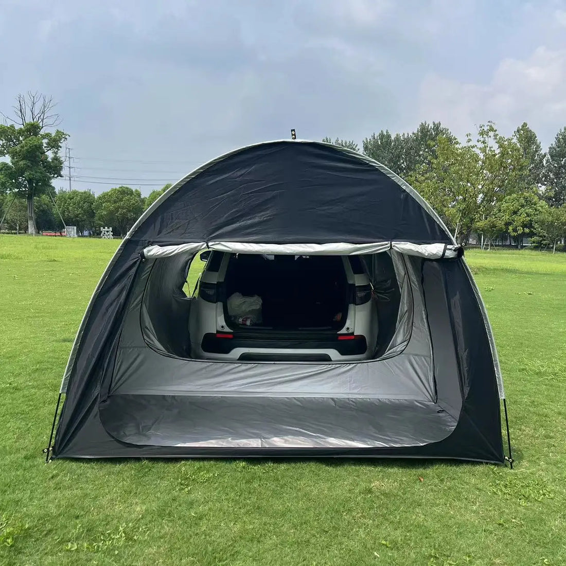Camping Car Rear Tent Outdoor Car Trunk Tent with Canopy Car Trunk Extension Tent Sunshine-Proof Camping Equipment